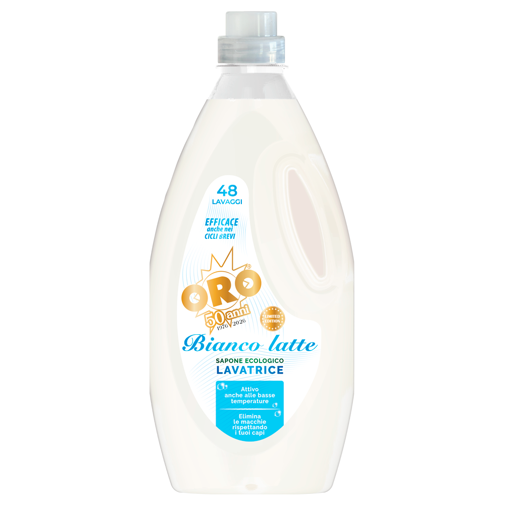 Oro lavatrice bianco latte 48 lavaggi