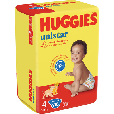 Huggies unistar pannolini maxi kg.7-18 pz.17 Huggies unistar pannolini maxi kg.7-18 pz.17