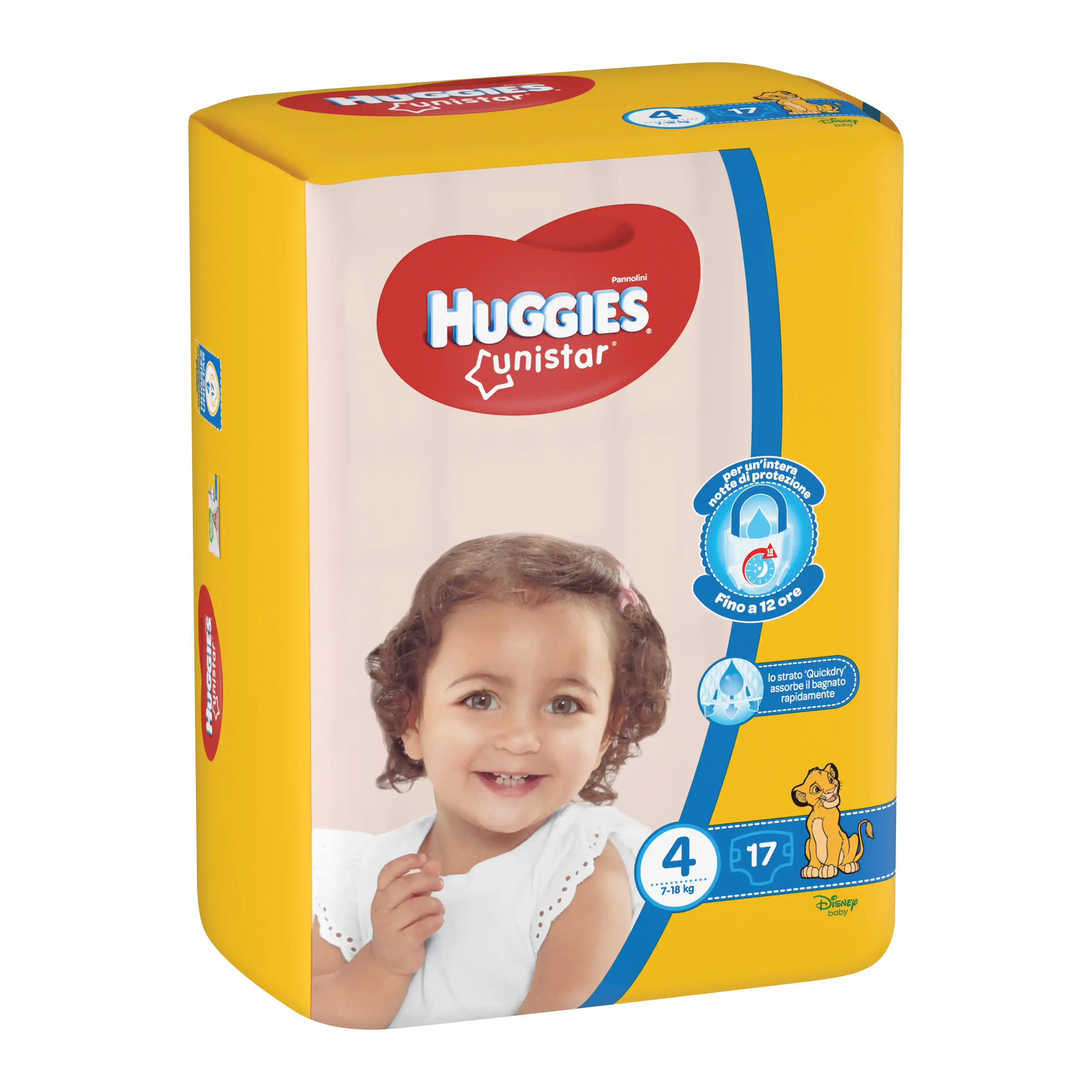HUGGIES UNISTAR PANNOLINI MAXI KG.7-18 PZ.17 HUGGIES UNISTAR PANNOLINI MAXI KG.7-18 PZ.17