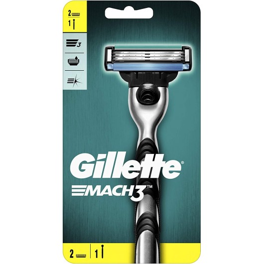 GILLETTE MACH3 RASOIO+2 RICAMBI GILLETTE MACH3 RASOIO+2 RICAMBI