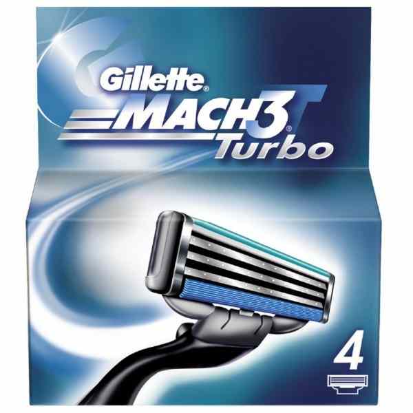 Gillette mach3 turbo ricarica pz.4