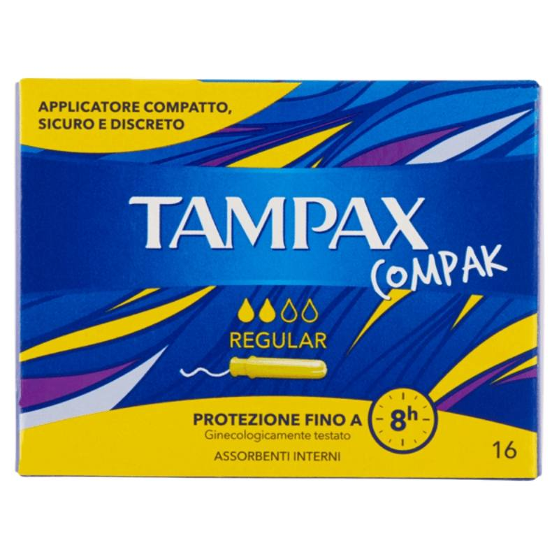 TAMPAX COMPAK REGULAR PZ.16 TAMPAX COMPAK REGULAR PZ.16