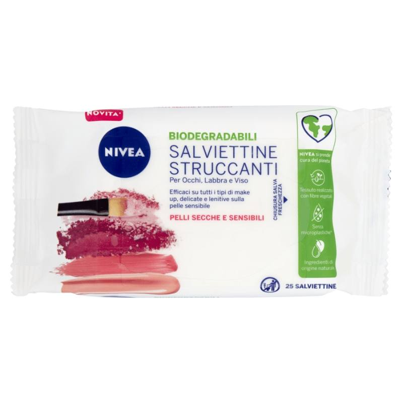 NIVEA SALVIETTE STRUCCO PELLI SECCHE PZ.25 NIVEA SALVIETTE STRUCCO PELLI SECCHE PZ.25