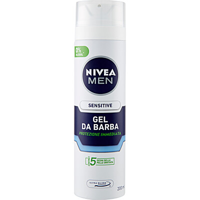 NIVEA MEN GEL BARBA SENSITIVE ML.200 NIVEA MEN GEL BARBA SENSITIVE ML.200