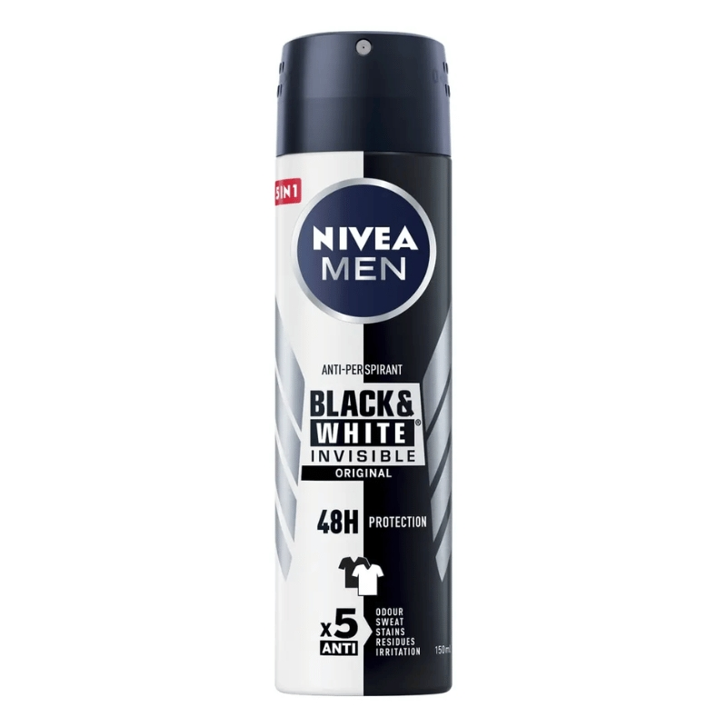 NIVEA SPRAY MEN BLACK & WHITE ML.150 NIVEA SPRAY MEN BLACK & WHITE ML.150