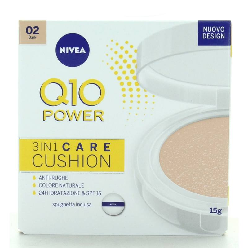 NIVEA Q10 CUSHION DARK 02 GR.15 NIVEA Q10 CUSHION DARK 02 GR.15
