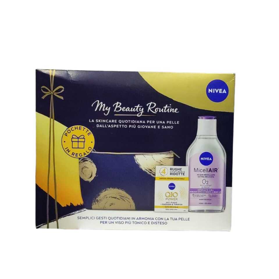 NIVEA KIT MYBEAUTY CREMA ANTIRUGHE+A.MICELL+POCHET NIVEA KIT MYBEAUTY CREMA ANTIRUGHE+A.MICELL+POCHET