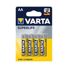 VARTA PILE ZINCO CARBONE STILO R6P PZ.4 VARTA PILE ZINCO CARBONE STILO R6P PZ.4