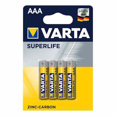 VARTA PILE ZINCO CARBONE MINISTILO PZ.4