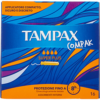 TAMPAX COMPAK SUPER PLUS PZ.16 TAMPAX COMPAK SUPER PLUS PZ.16