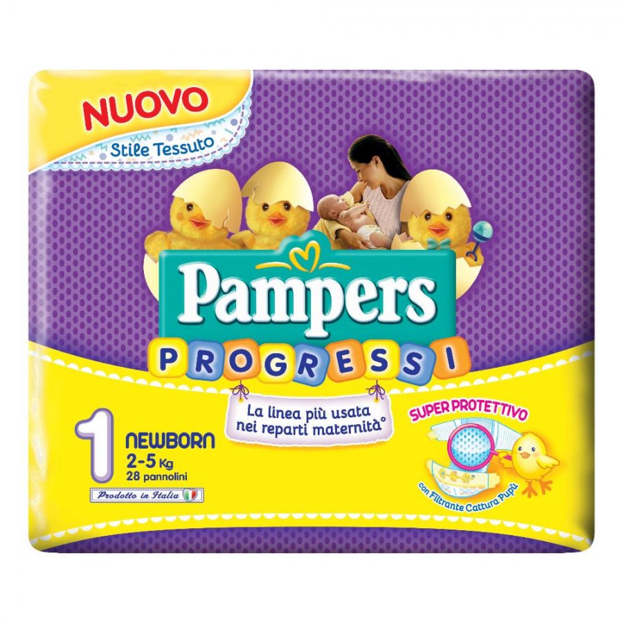PAMPERS PROGRESSI NEWBORN PZ.28 PAMPERS PROGRESSI NEWBORN PZ.28