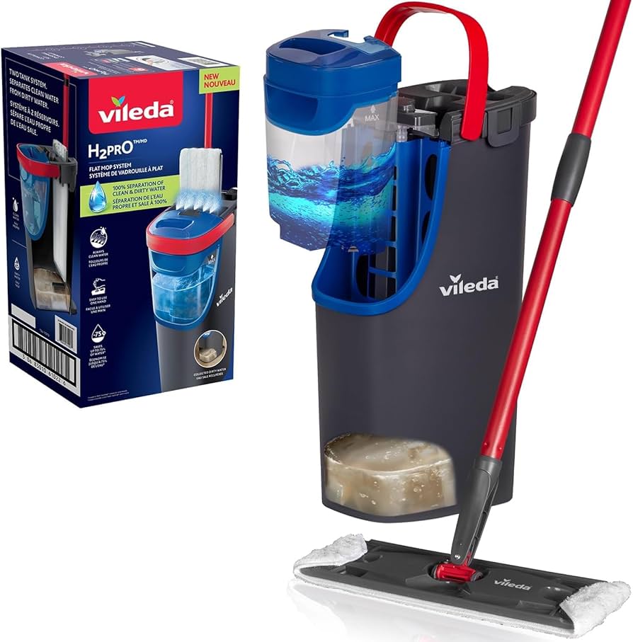 VILEDA H2PRO FLAT MOP SYSTEM COMPLETE