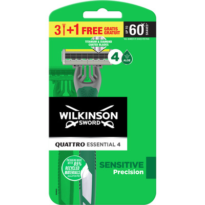 WILKINSON QUATTRO RASOI SENSITIVE USA E GETTA PZ.4 WILKINSON QUATTRO RASOI SENSITIVE USA E GETTA PZ.4