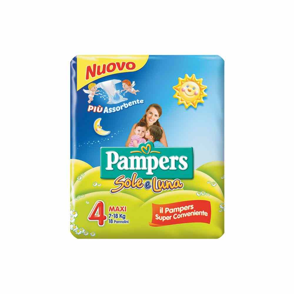PAMPERS PANNOLINI SOLELUNA MAXI PZ.17