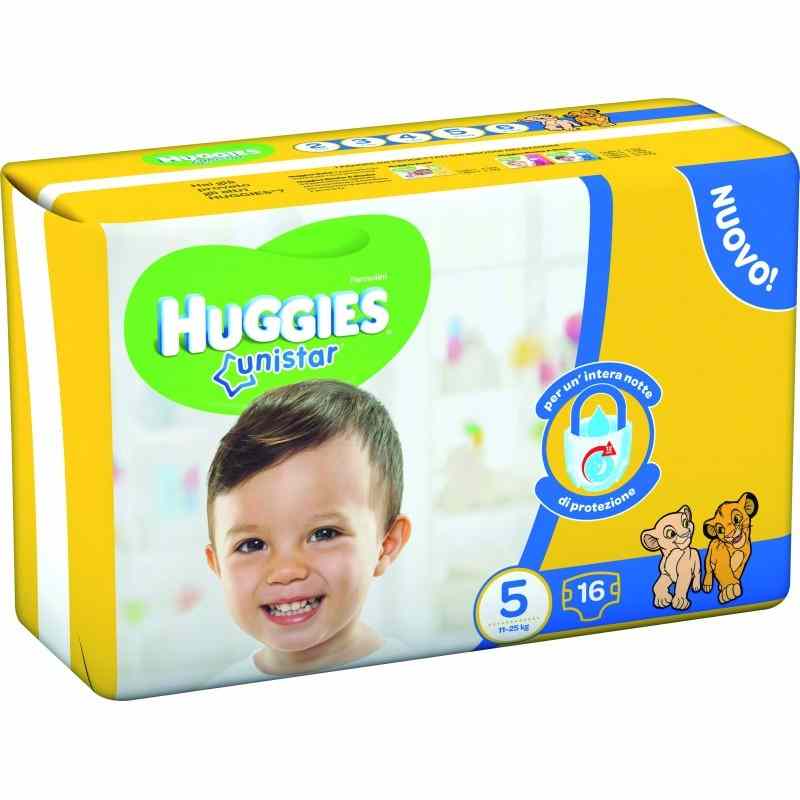 HUGGIES UNISTAR PANNOLINI JUNIOR PZ.15 HUGGIES UNISTAR PANNOLINI JUNIOR PZ.15
