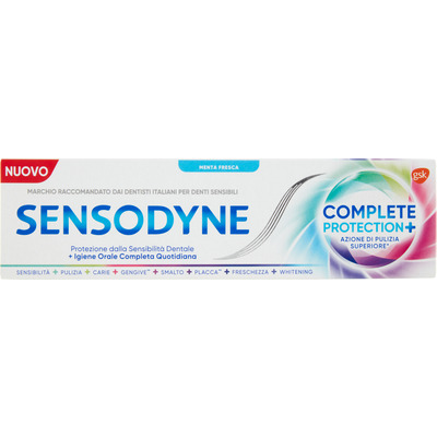 SENSODYNE DENTIFRICIO COMPLETE.PROTEZ.PIU ML.75 SENSODYNE DENTIFRICIO COMPLETE.PROTEZ.PIU ML.75