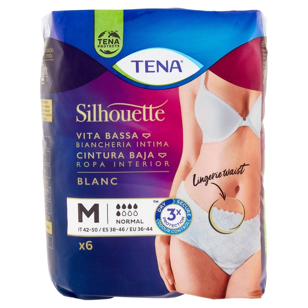 TENA SILHOUET BLANC TG.M PZ.6