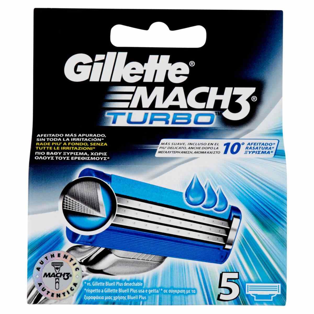 GILLETTE MACH3 TURBO RICARICA PZ.5 GILLETTE MACH3 TURBO RICARICA PZ.5