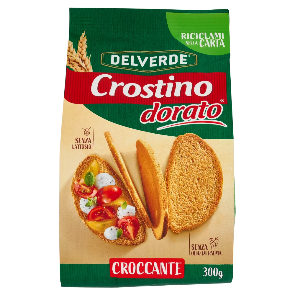 Delverde crostino dorato croccante 300gr