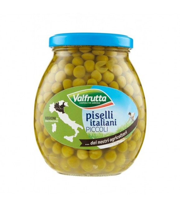 Valfrutta piselli piccoli vetro gr.360