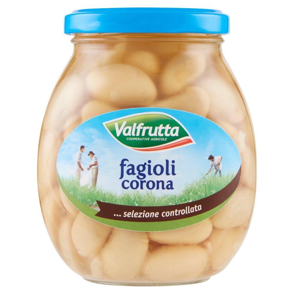 Valfrutta legumi fagioli corona vetro gr.360