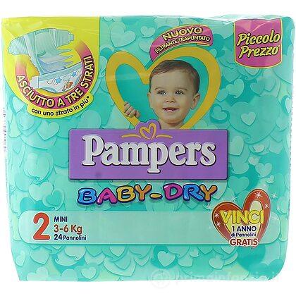 PAMPERS PANNOLINI BABYDRY MINI PZ.24 PAMPERS PANNOLINI BABYDRY MINI PZ.24