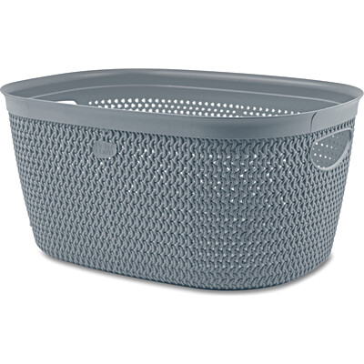 Belli&forti intreccio cesta grigia cm.37x28xh.18