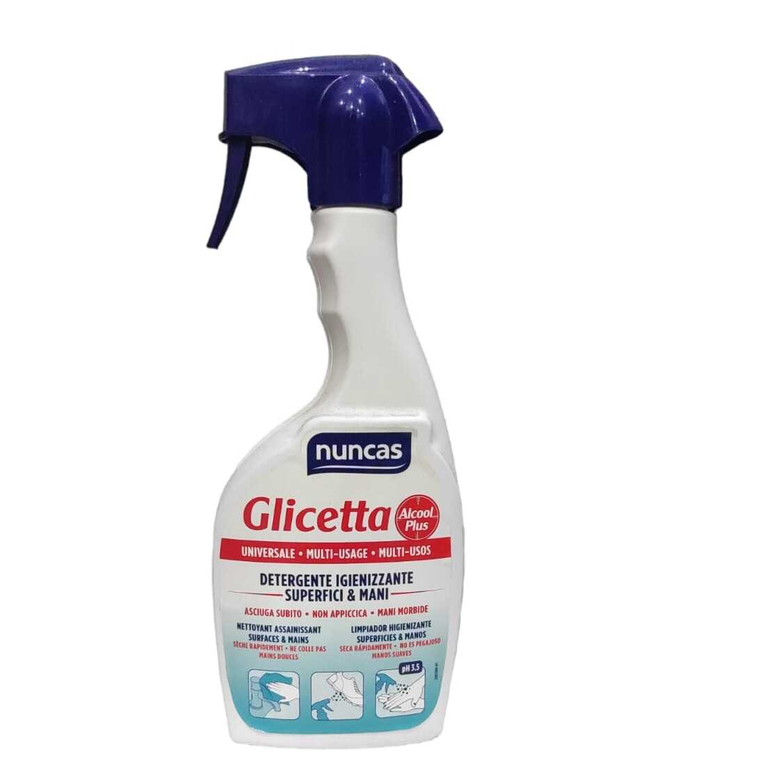 NUNCAS GLICETTA IGIENIZZ.SUPERF./MANI ML.500 NUNCAS GLICETTA IGIENIZZ.SUPERF./MANI ML.500