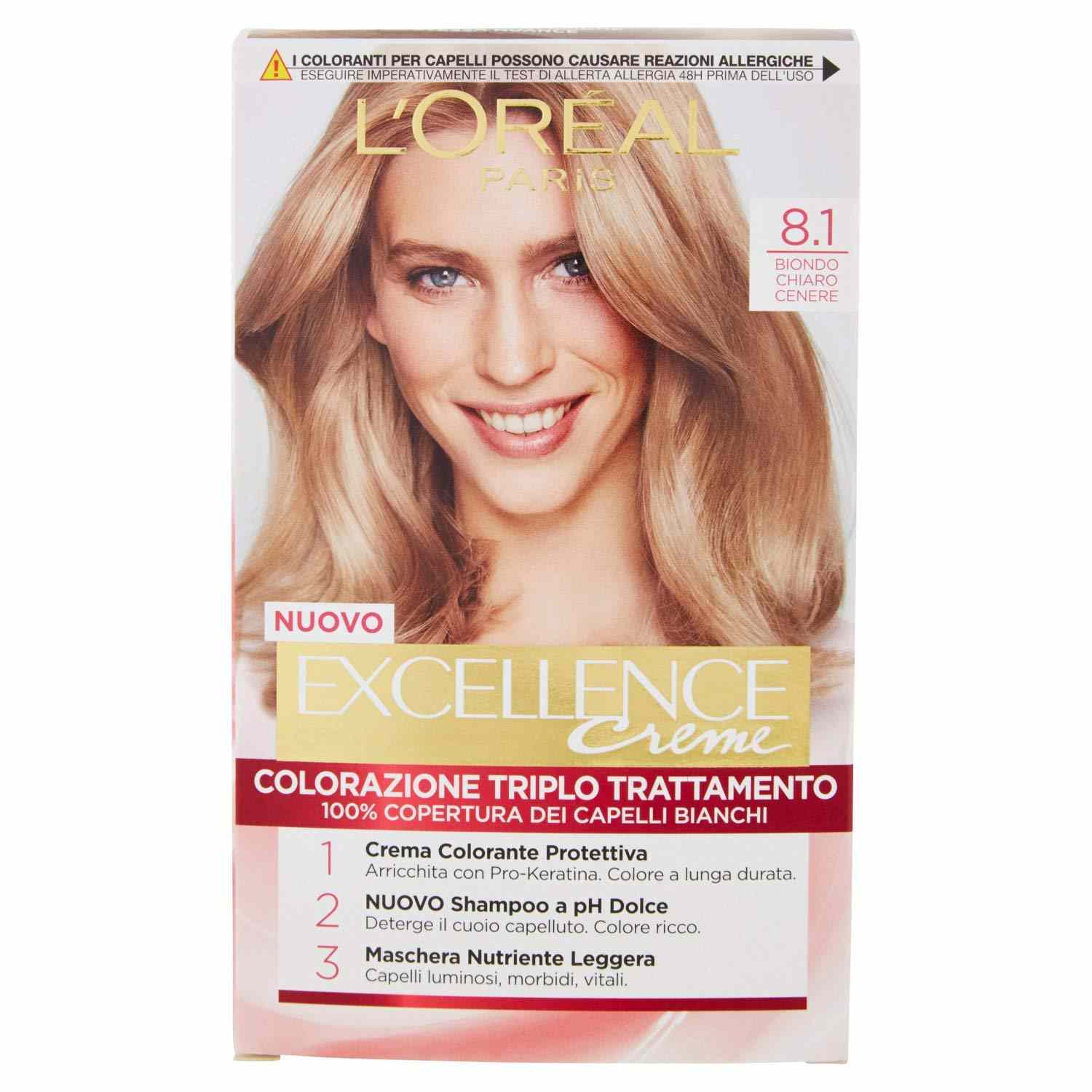 EXCELLENCE BIONDO CHIARO CENERE 8.1 ML.120 EXCELLENCE BIONDO CHIARO CENERE 8.1 ML.120