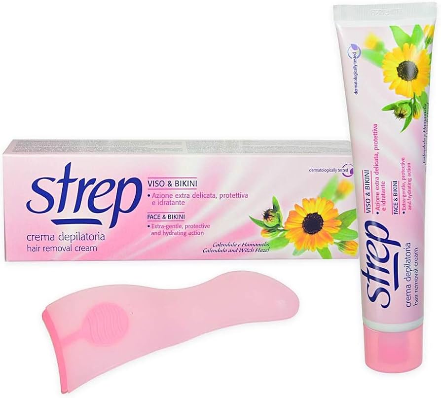 Strep crema depilatoria viso e bikini ml.75