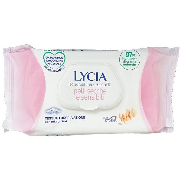 LYCIA SALVIETTE STRUCCANTI P.SENSIBILI PZ.60 LYCIA SALVIETTE STRUCCANTI P.SENSIBILI PZ.60