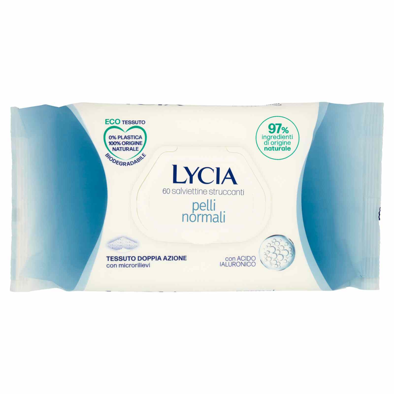 LYCIA SALVIETTINE STRUCCANTI PELLI NORMALI PZ.60 LYCIA SALVIETTINE STRUCCANTI PELLI NORMALI PZ.60