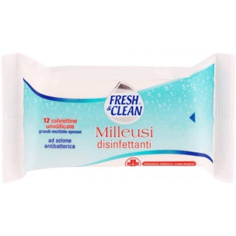 FRESH & CLEAN SALVIETTE DISINFETTANTI PZ.12 FRESH & CLEAN SALVIETTE DISINFETTANTI PZ.12