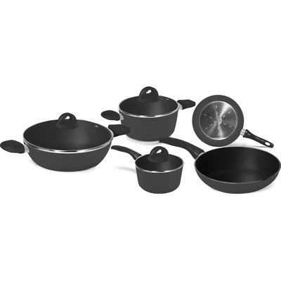 AETERNUM ORIENTAL BATTERIA PENTOLE INOX X8 AETERNUM ORIENTAL BATTERIA PENTOLE INOX X8