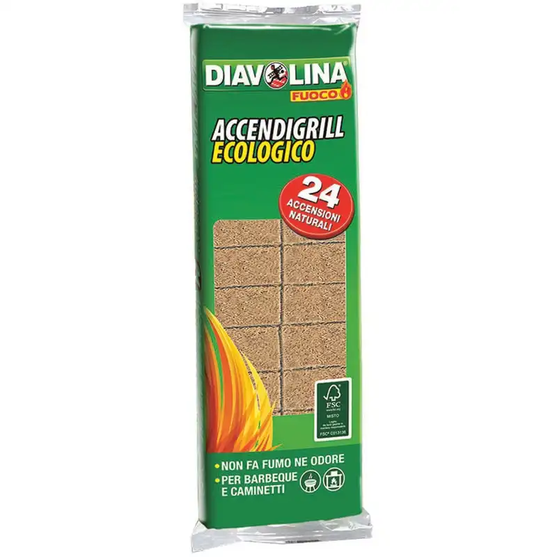 DIAVOLINA ACCENDIFUOCO NATURALE PZ.24 DIAVOLINA ACCENDIFUOCO NATURALE PZ.24