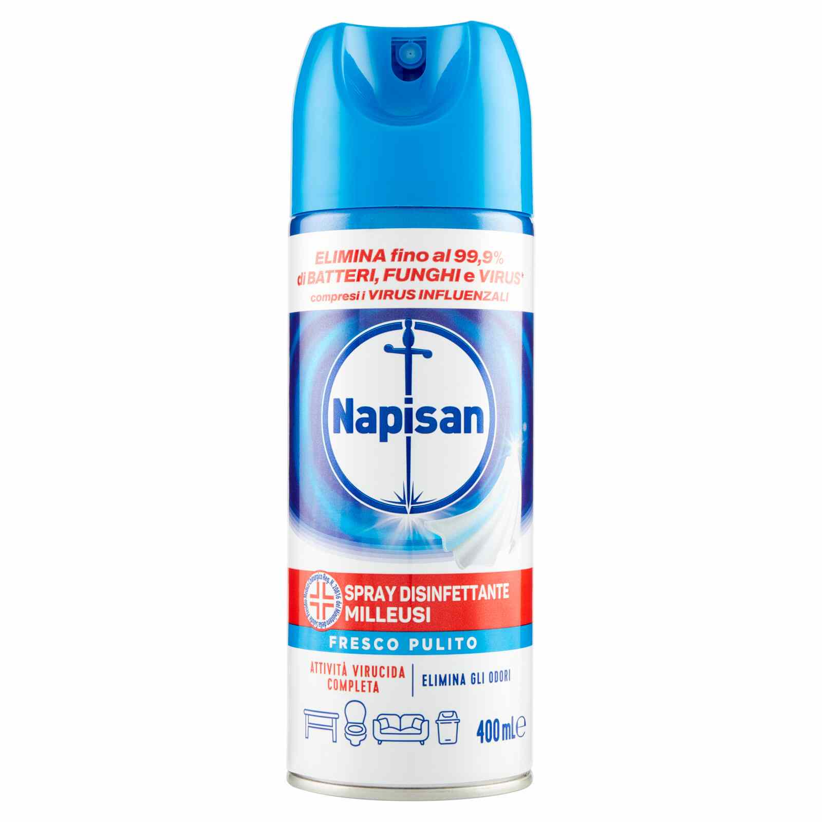 NAPISAN DISINFETTANTE MILLEUSI FRESCO SPRAY ML.400 NAPISAN DISINFETTANTE MILLEUSI FRESCO SPRAY ML.400