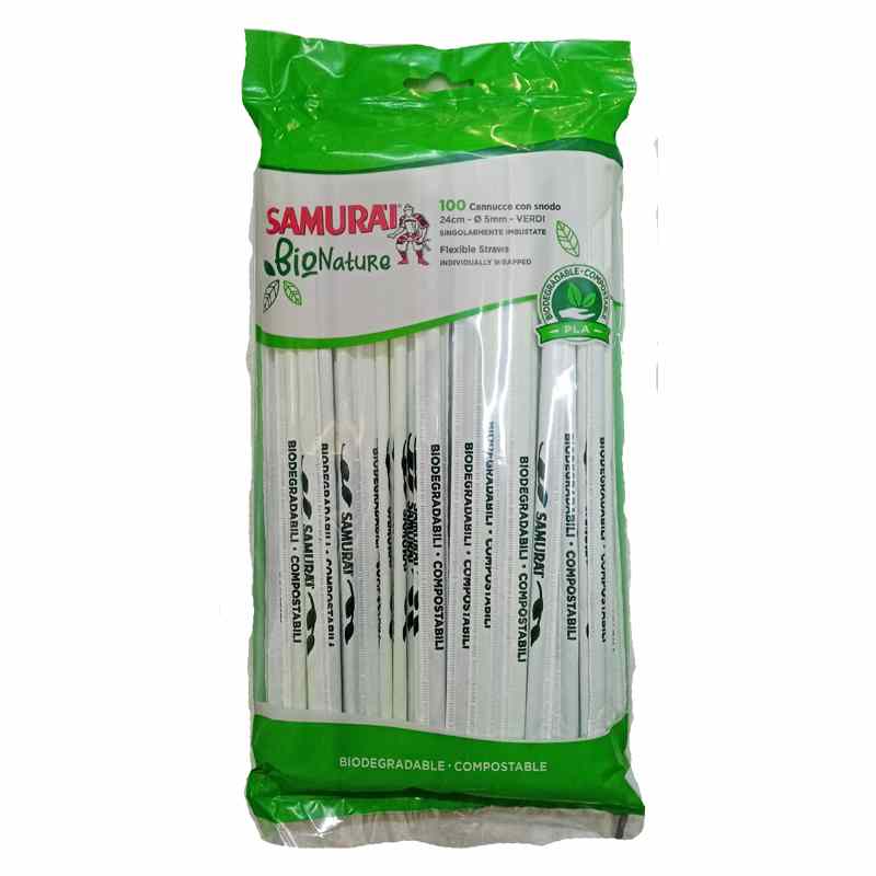 SAMURAI CANNUCCE IMBUSTATE BIODEGRADABILI PZ.100 SAMURAI CANNUCCE IMBUSTATE BIODEGRADABILI PZ.100