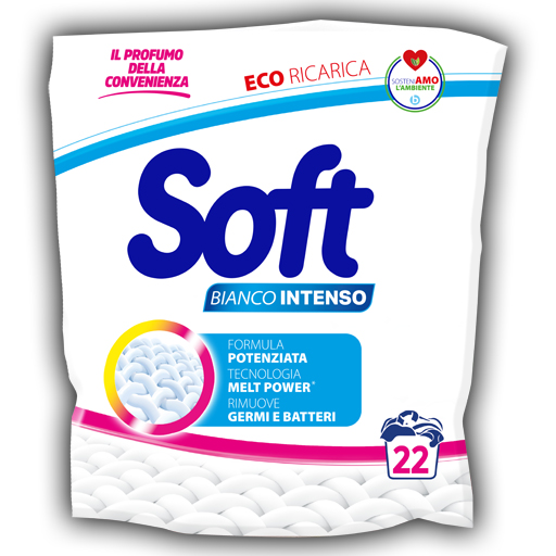 SOFT ECORICARICA BIANCO INTENSO 22 MISURINI SOFT ECORICARICA BIANCO INTENSO 22 MISURINI
