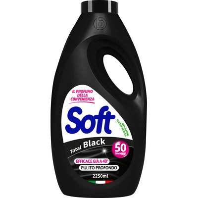 SOFT LAVATRICE TOTAL BLACK 50 LAVAGGI SOFT LAVATRICE TOTAL BLACK 50 LAVAGGI