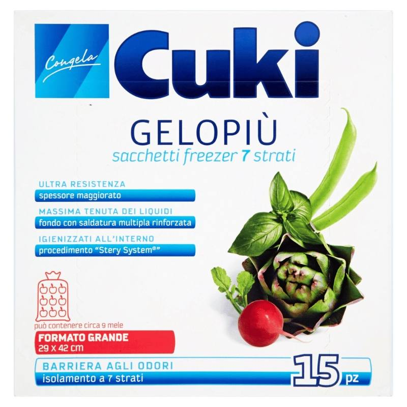 CUKI SACCHETTI GELO GRANDI PZ.15 CUKI SACCHETTI GELO GRANDI PZ.15