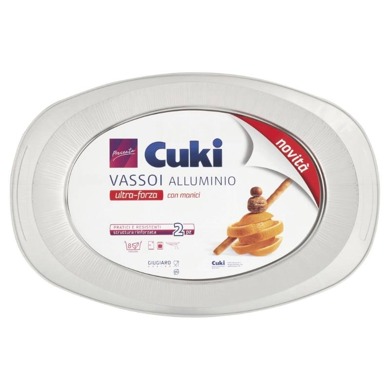 CUKI VASSOI ALLUMINIO 8PORZIONI PZ.2