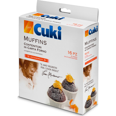 Cuki carta forno contenitori muffin pz.16 Cuki carta forno contenitori muffin pz.16