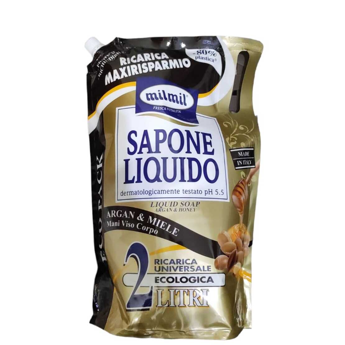 MIL MIL SAPONE RICARICA ARGAN & MIELE LT.2 MIL MIL SAPONE RICARICA ARGAN & MIELE LT.2