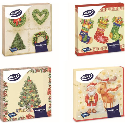 Nicky tovaglioli natale 3v.pz.20