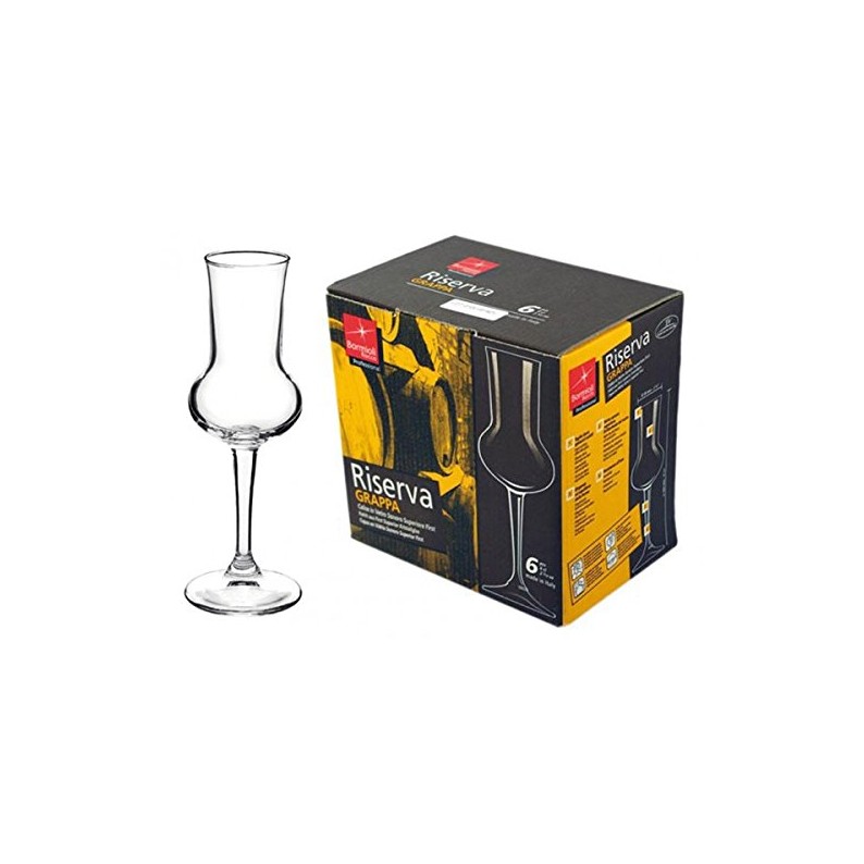 BORMIOLI BICCHIERE RISERVA GRAPPA PZ.6