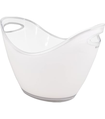 Secchiello champagne acrilico cm.27x20x19 072036