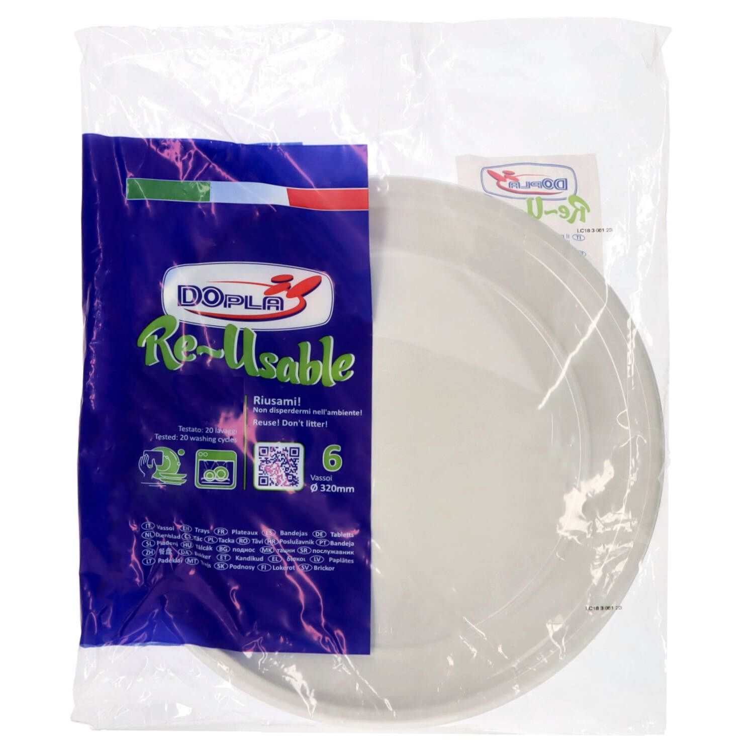DOPLA PIATTO PIZZA D.32 PZ.6