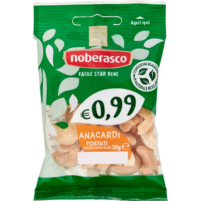 Noberasco anacardi tost.gr.30 €0,99