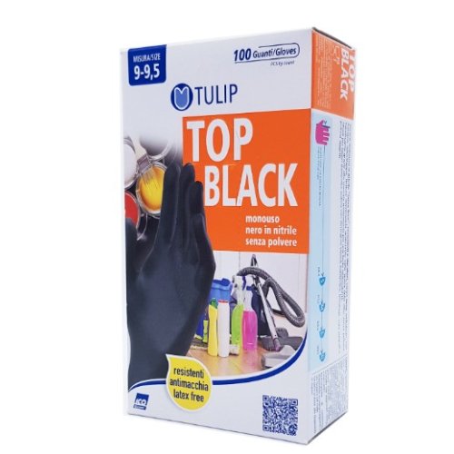 TULIP GUANTO NITRILE NERO TG.XL PZ.100 TULIP GUANTO NITRILE NERO TG.XL PZ.100