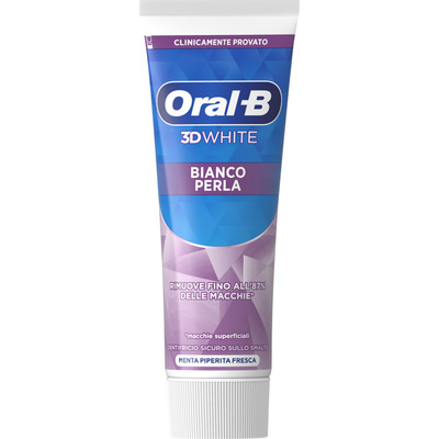 Oral b dentifricio 3d bianco perla ml.75